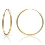 AROS PLATA CHAPADA EN ORO - 23MM