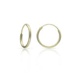 AROS PLATA CHAPADA EN ORO - 12MM