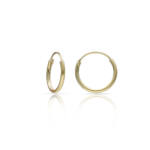 AROS PLATA CHAPADA EN ORO - 10MM
