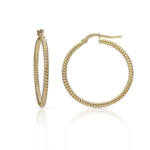 AROS PLATA CHAPADA ORO - 23MM