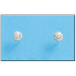 PENDIENTES PLATA 925MM PERLA + CIRCONITAS