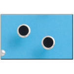 PENDIENTE PLATA 925MM CIRCULO NEGRO - 8MM