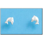 PENDIENTE DELFIN GRANDE PLATA 925MM
