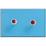 PENDIENTE PLATA 925MM CIRCULO ROJO