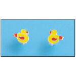 PENDIENTE PLATA 925MM POLLITO ESMALTADO