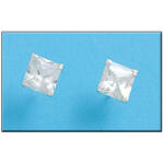 PENDIENTE PLATA 925MM CUADRADO - 8.6X8.6MM
