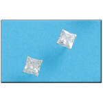 PENDIENTES PLATA 925MM CUADRADO - 6.6X6.6MM ** AGOTADO TEMPORALMENTE**