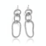 PENDIENTES CADENAS PLATA 925MM