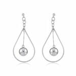 PENDIENTES LAGRIMA PLATA 925MM