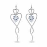 PENDIENTES CORAZON PLATA 925MM