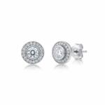 PENDIENTES PLATA 925MM REDONDO CIRCONITAS