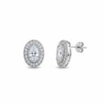 PENDIENTES PLATA 925MM OVALADO CIRCONITAS