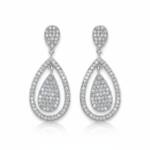 PENDIENTES PLATA 925MM LAGRIMA CIRCONITAS