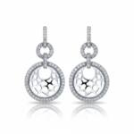 PENDIENTES PLATA 925MM CIRCULO CIRCONITAS