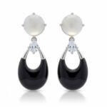 PENDIENTES PLATA 925MM OJO DE GATO