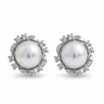 PENDIENTE PLATA 925MM PERLA CHINA - 12MM
