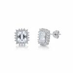 PENDIENTES PLATA 925MM RECTANGULAR