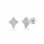 PENDIENTES PLATA 925MM CUADRADOS
