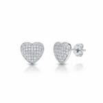 PENDIENTES CORAZON CIRCONITA PLATA 925MM