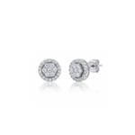 PENDIENTES REDONDO CIRCONITAS PLATA 925MM
