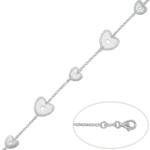 PULSERA PLATA 925MM CORAZONES