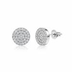 PENDIENTES PLATA 925MM REDONDO CIRCONITAS