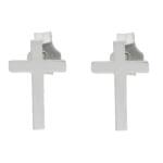 PENDIENTES CRUZ PLATA 925MM