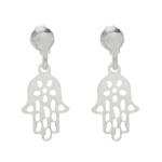 PENDIENTES PLATA 925MM MANO DE FATIMA - 9x19MM