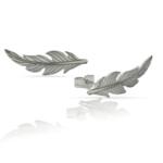 PENDIENTES PLATA 925MM TREPADORES PLUMA