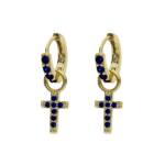AROS PLATA CHAPADA ORO CRUZ - 3MM