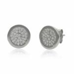 PENDIENTES PLATA 925MM CIRCONITAS REDONDOS - 9.50MM