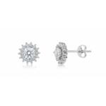 PENDIENTES PLATA 925MM CIRCONITAS - 10MM