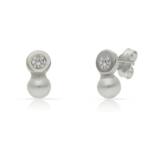 PENDIENTES PLATA 925MM PERLAS