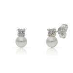 PENDIENTES PLATA 925MM PERLAS