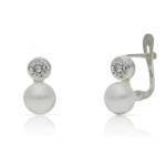 PENDIENTES PLATA 925MM PERLAS