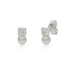 PENDIENTES PLATA 925MM PERLAS
