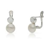 PENDIENTES PLATA 925MM PERLAS