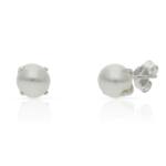 PENDIENTES PLATA 925MM PERLAS - 6MM