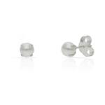 PENDIENTES PLATA 925MM PERLAS - 4MM