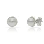 PENDIENTES PLATA 925MM PERLAS - 7.50MM