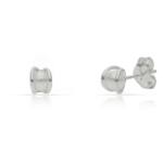 PENDIENTES PLATA 925MM PERLAS - 4MM