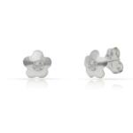 PENDIENTES PLATA 925MM FLOR CIRCONITAS - 6.50MM