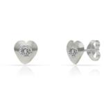 PENDIENTES PLATA 925MM CORAZONES CIRCONITAS - 7X7MM