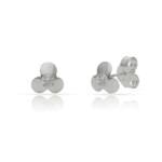 PENDIENTES PLATA 925MM FLOR CIRCONITAS - 6MM