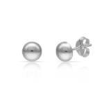PENDIENTES PLATA 925MM MEDIA BOLA - 6MM