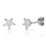PENDIENTES PLATA 925MM ESTRELLAS CIRCONITAS - 6MM