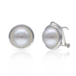 PENDIENTES PLATA 925MM CERCO + PERLAS - 13MM
