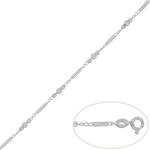 PULSERA PLATA 925MM BOLAS + BARRAS