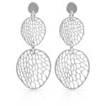 PENDIENTES PLATA 925MM OVAL CALADOS