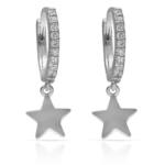 PENDIENTES PLATA 925MM ESTRELLAS + CIRCONITAS